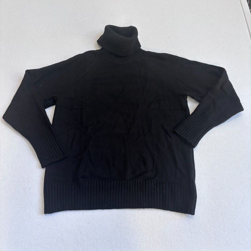 Old Navy So Soft Turtleneck Sweater Women's M Black Cozy Warm Long Sleeve NWT